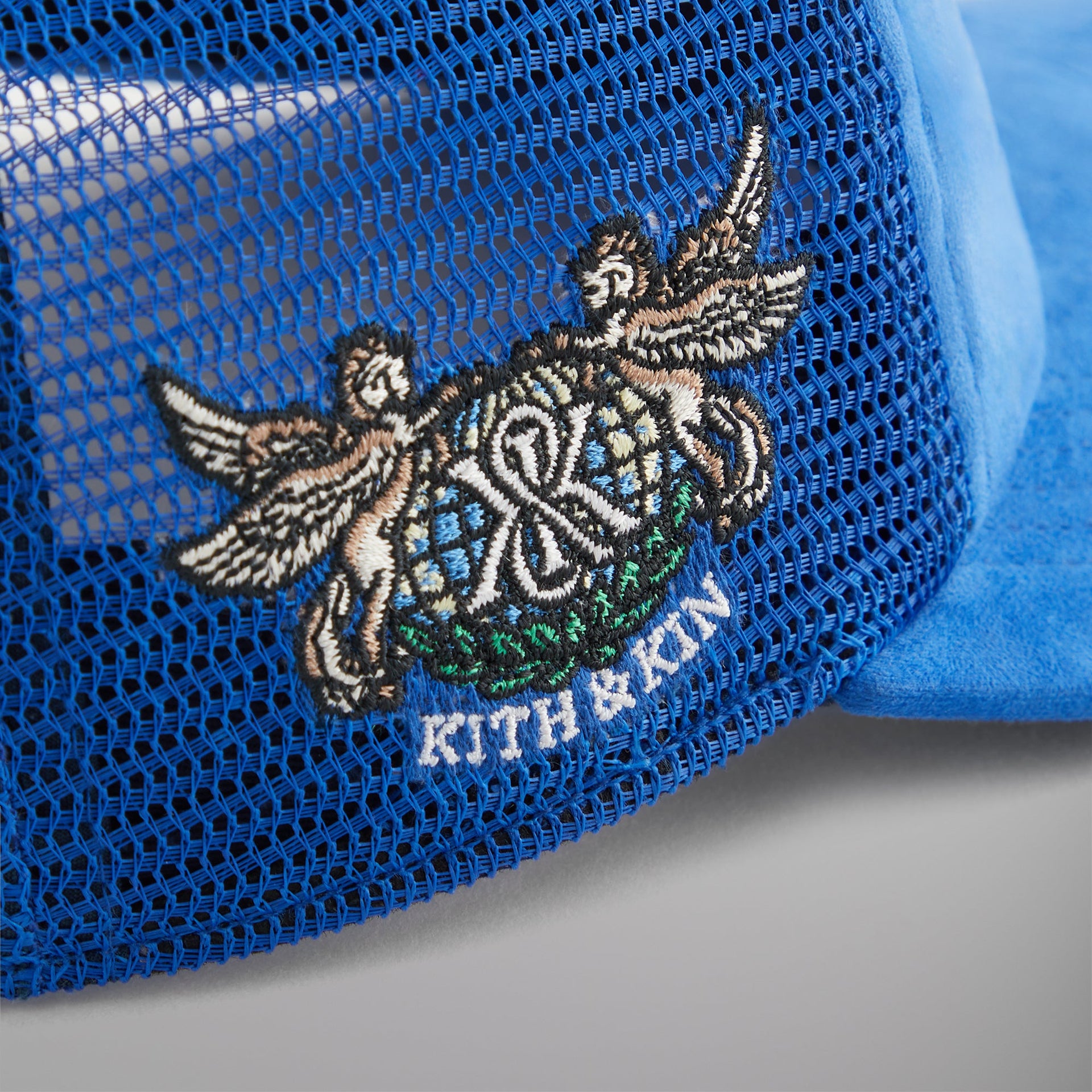 Kith & '47 for the New York Giants Microsuede Franchise LS Trucker Hat - Royal