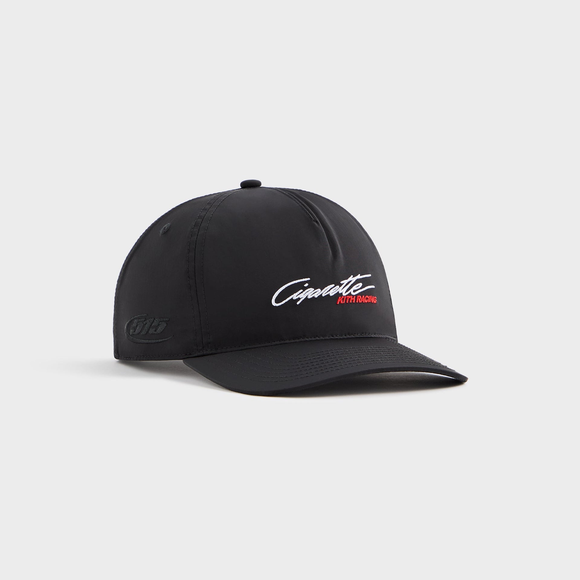 Kith for Cigarette Wrinkle Nylon Bay Low Pinch Crown Snapback - Black