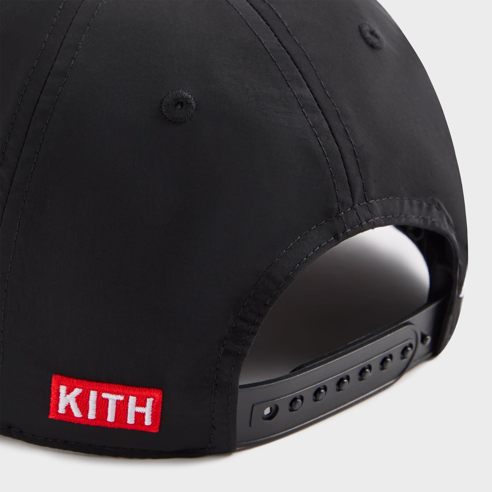 Kith for Cigarette Wrinkle Nylon Bay Low Pinch Crown Snapback - Black