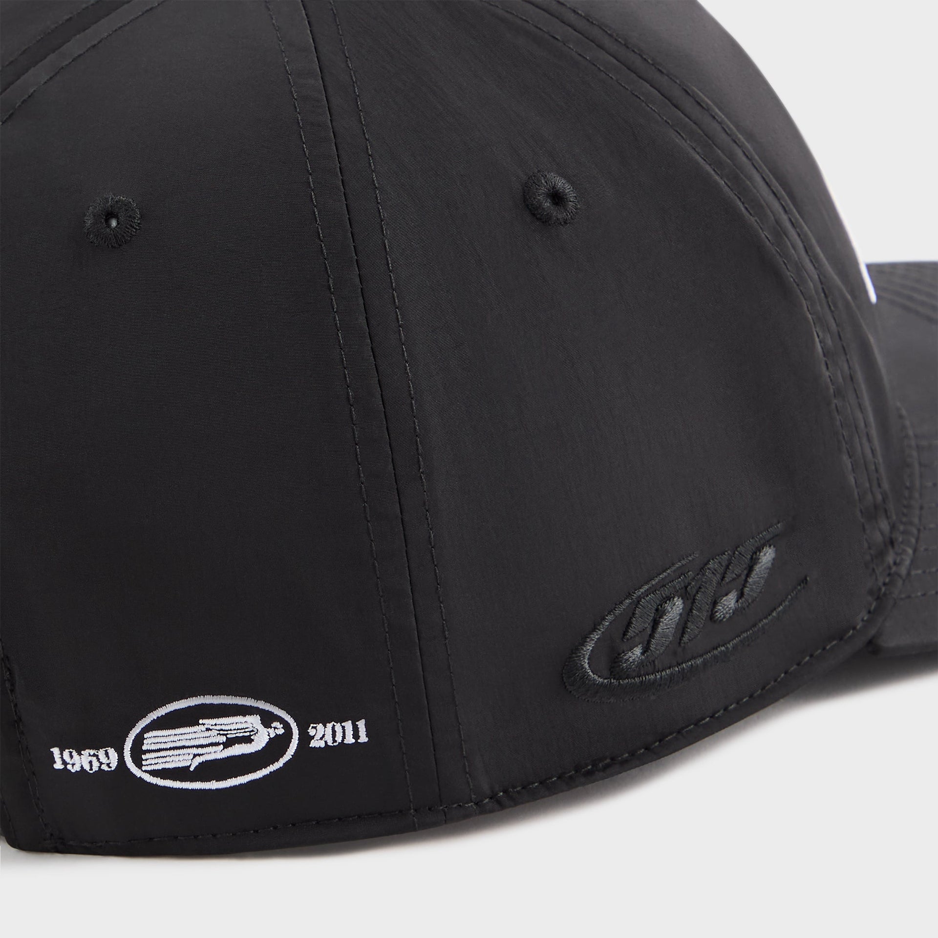 Kith for Cigarette Wrinkle Nylon Bay Low Pinch Crown Snapback - Black