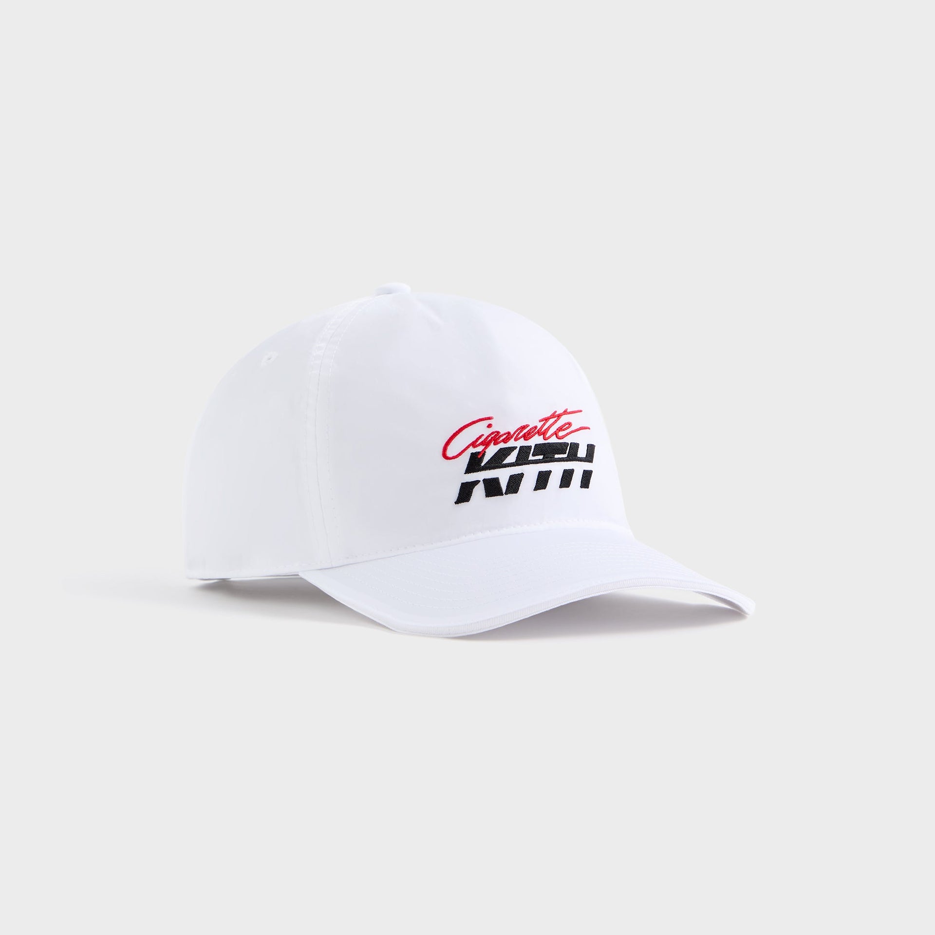 Kith for Cigarette Wrinkle Nylon Bay Speed Low Pinch Crown Snapback - White
