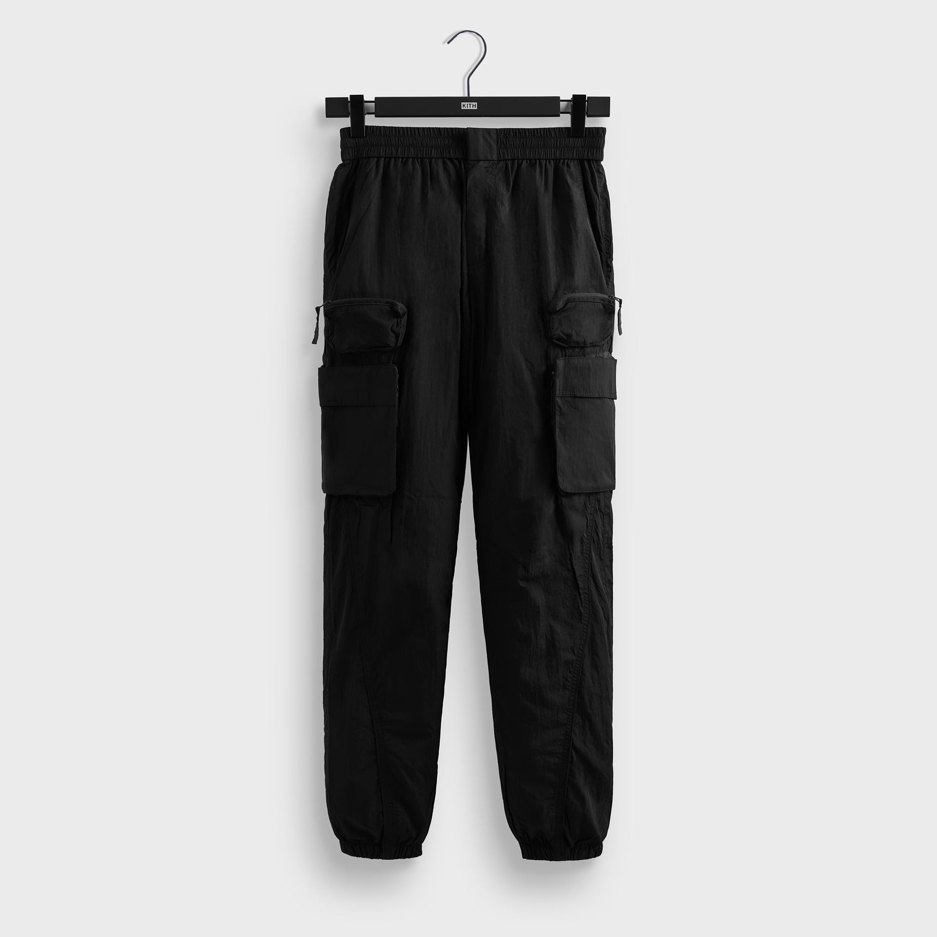 Kith Wrinkle Nylon Chauncey Cargo Pant in Black