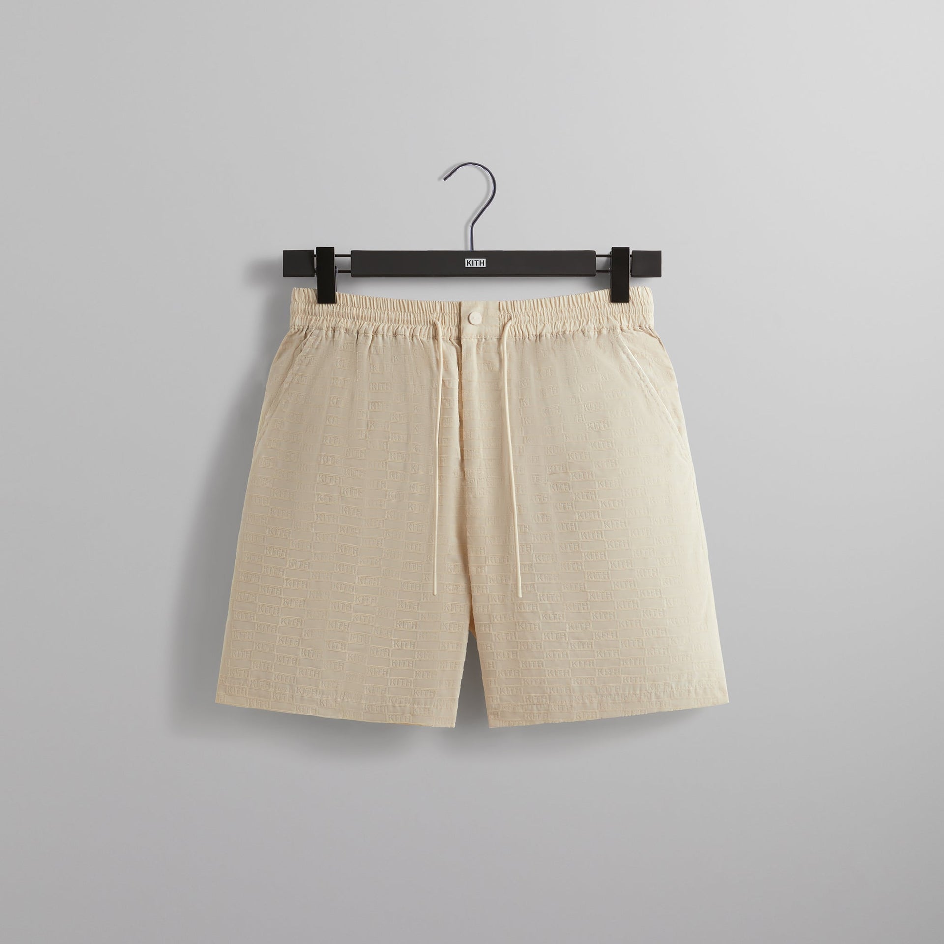 Kith Flocked Monogram Mason Short - Veil