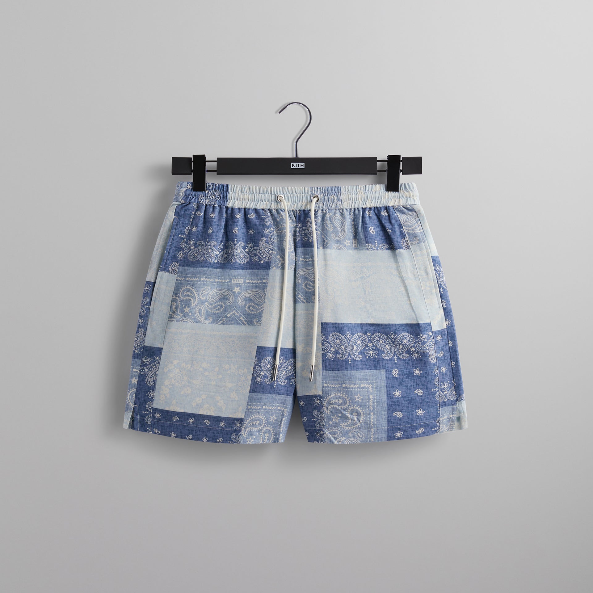 Kith Washed Paisley Active Short - Light Indigo