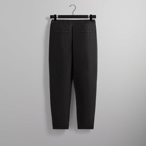 &Kin Herringbone Linen Barrow Pant - Black