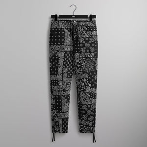 Kith Flocked Deconstructed Bandana Mercer 8 Pant - Black