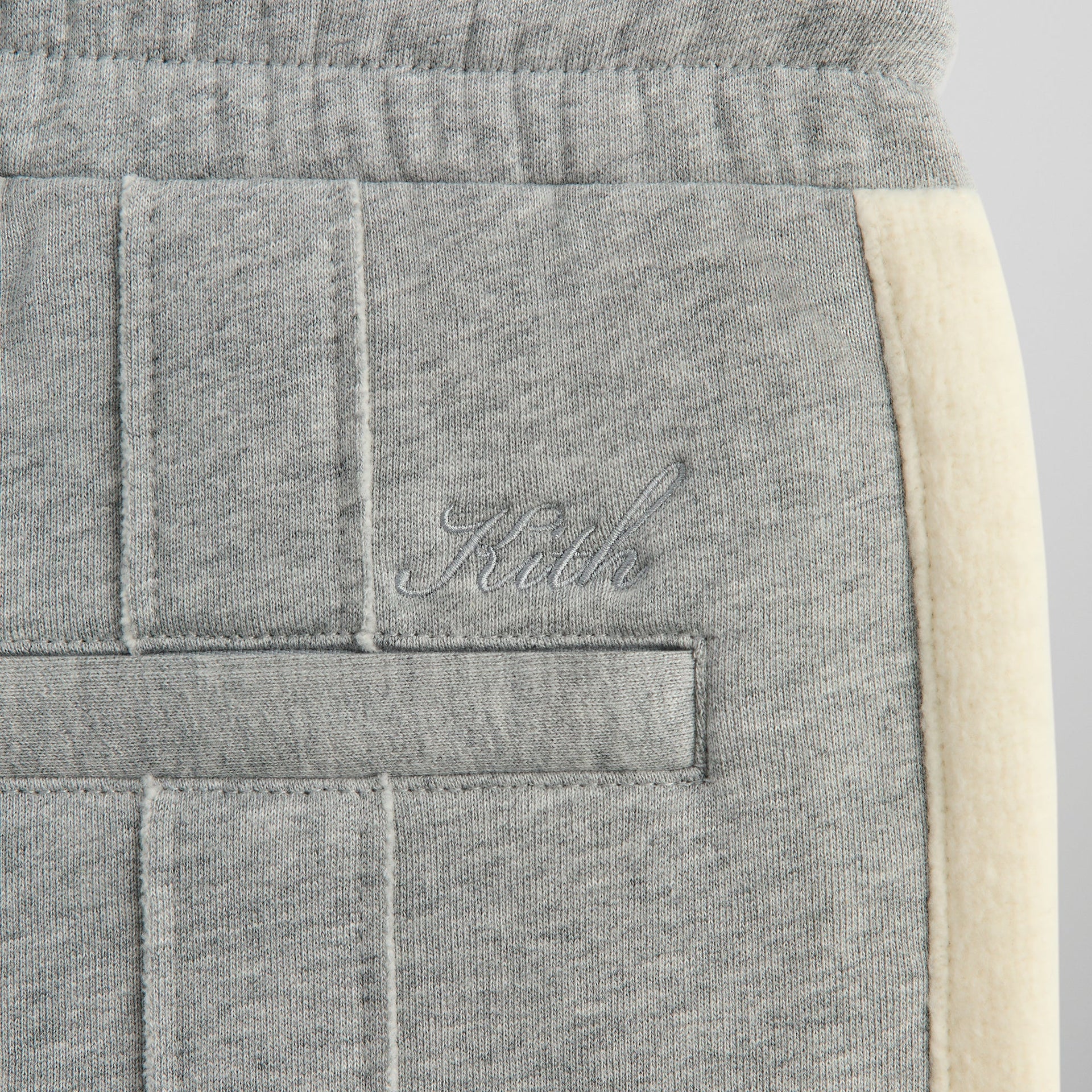 Kith Bryson Panelled Sweatpant - Mid Heather Grey