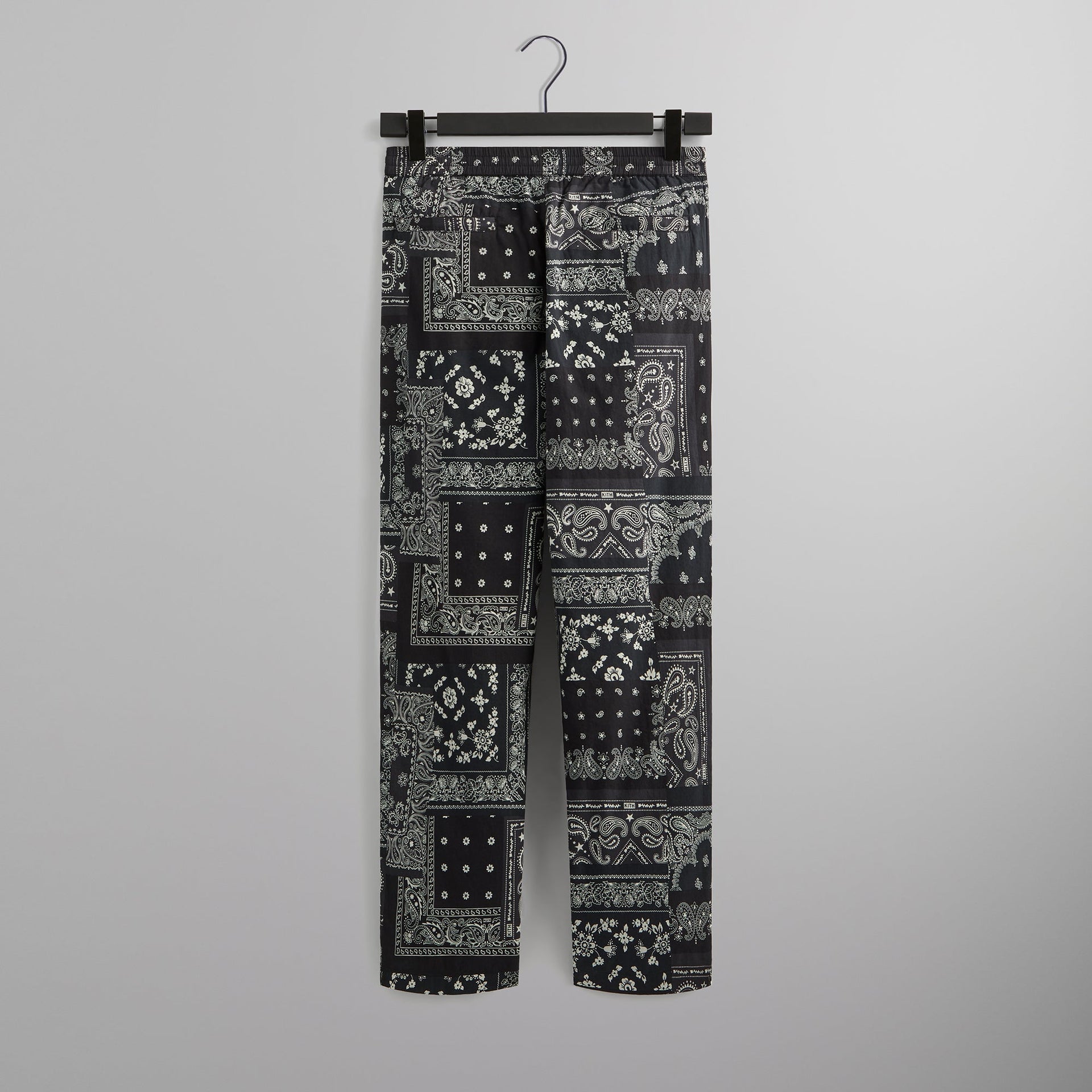 Kith Washed Cotton Bandana Barrow Pant - Black