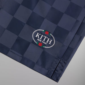 Kith Checkered Satin Collins Short - Nocturnal