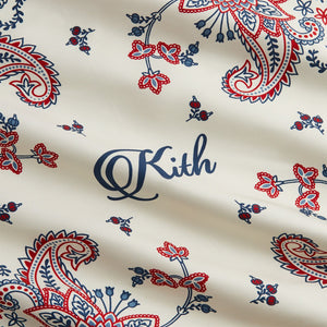 Kith Paisley Bandana Silk Scarf - Sandrift