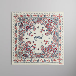 Kith Paisley Bandana Silk Scarf - Sandrift