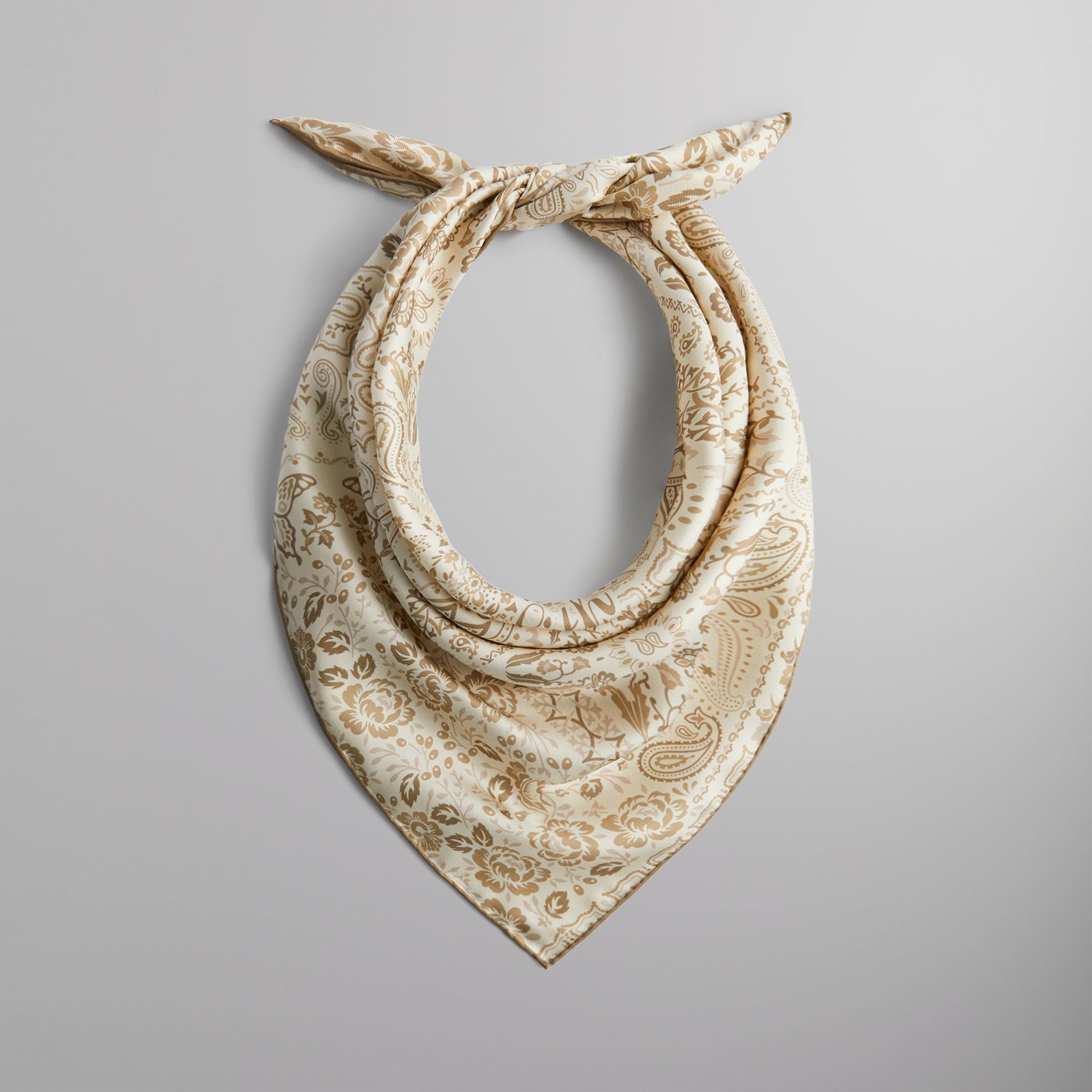 Kith Paisley Bandana Silk Scarf - Canvas