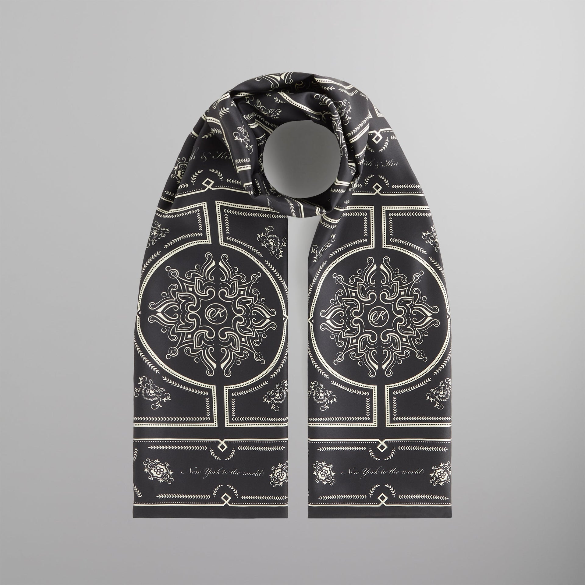 Kith Printed Deco Scarf - Black