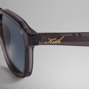 Kith Napeague Sunglasses - Grey Crystal / Blue