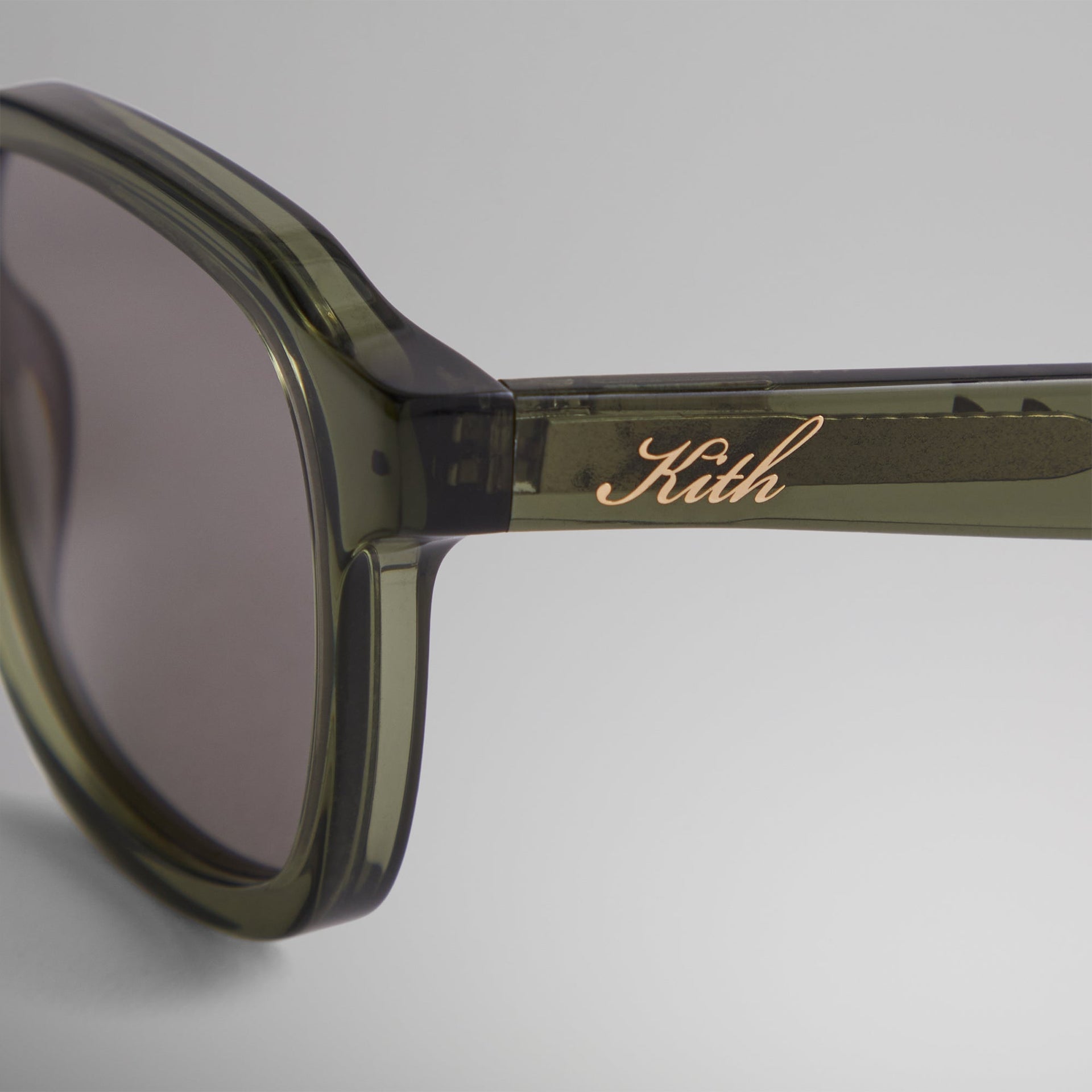 Kith Napeague Sunglasses - Green Crystal / Grey