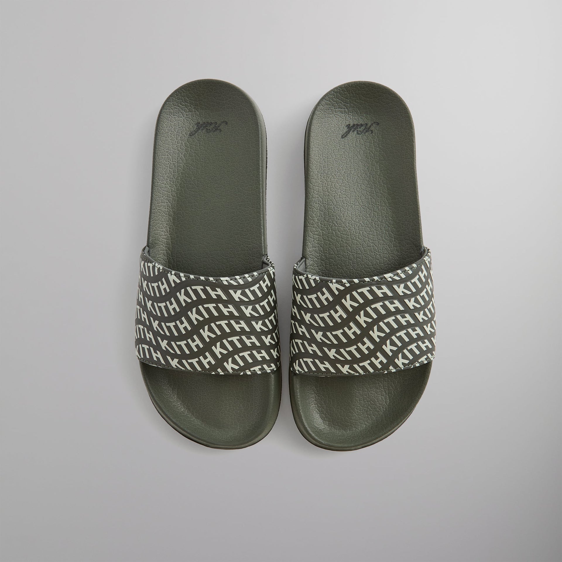 Kith Wave Monogram Slide - Tinge