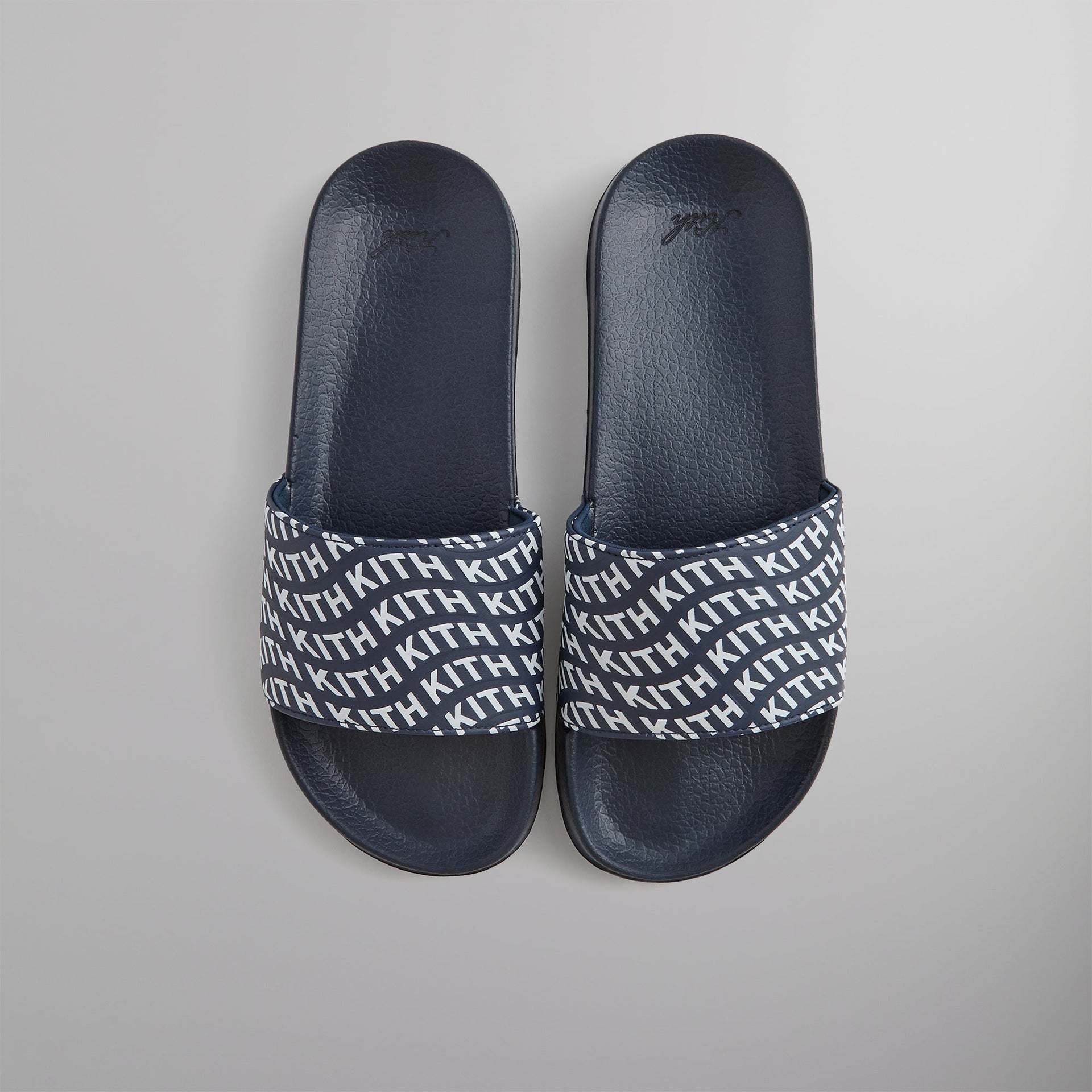 Kith Wave Monogram Slide - Nocturnal