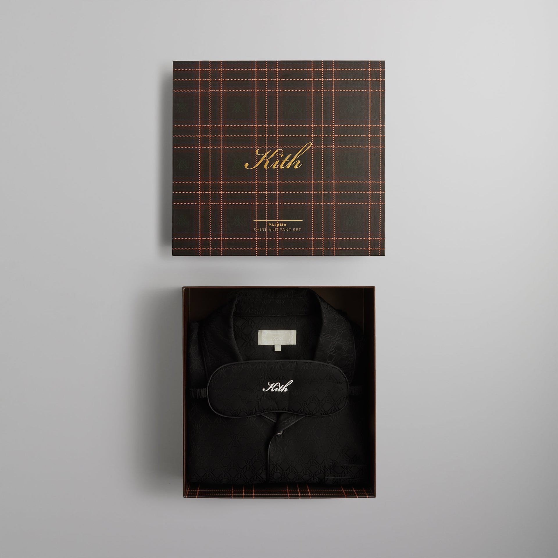 Kith Crest Monogram Pajama Set - Black