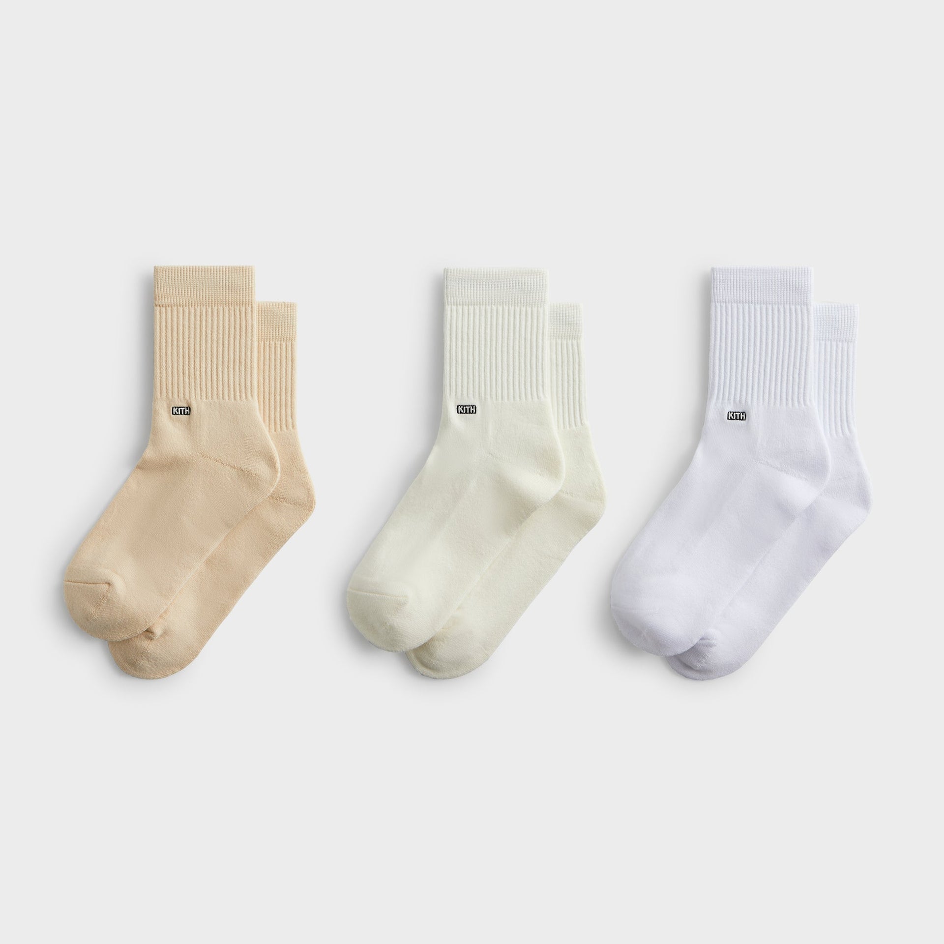 Kith Classic Half Crew 3inPack Socks in Multi