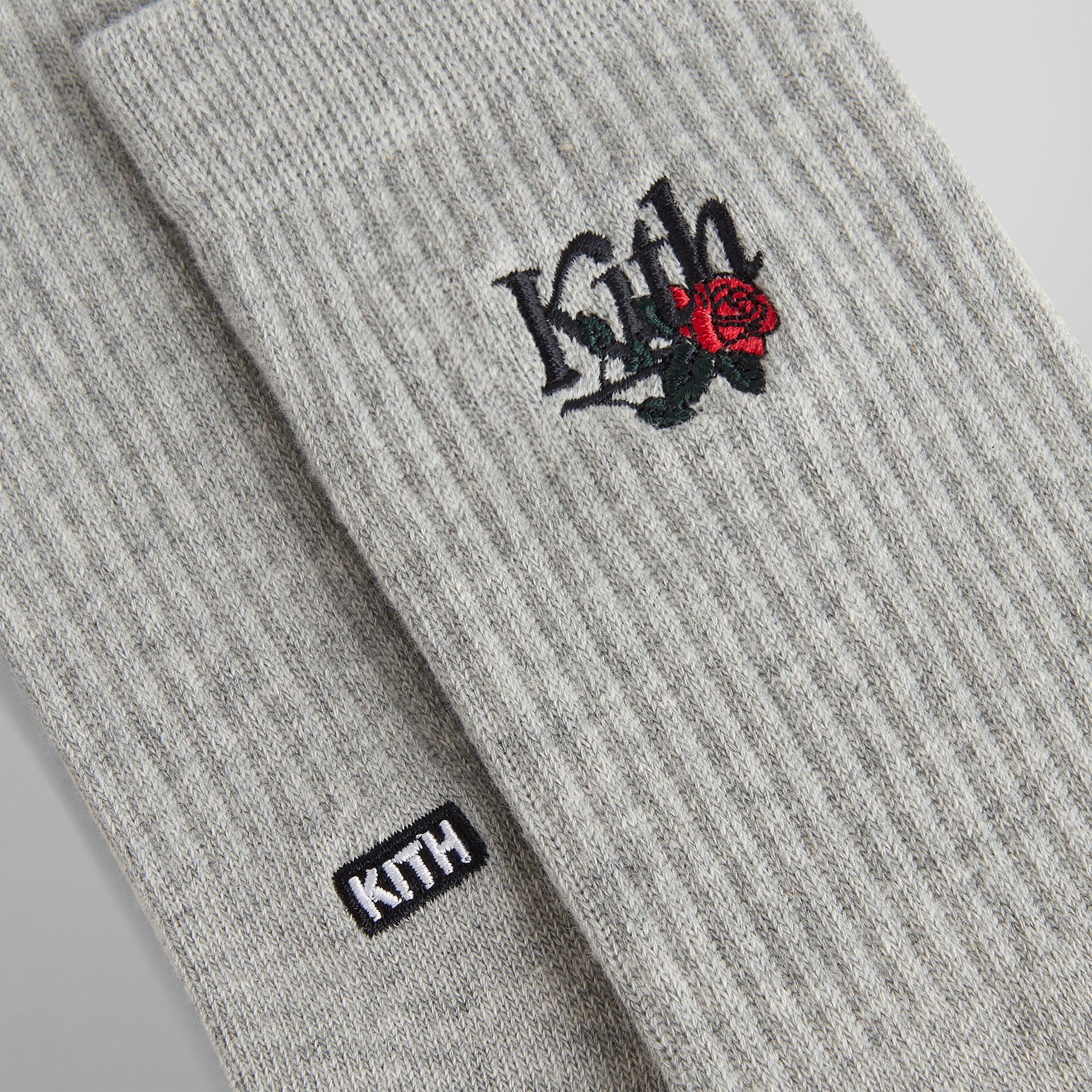 Kith 3-Pack Embroidered Rose Crew Socks - Multi