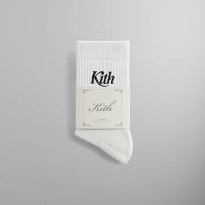 Kith Graphic Mid Crew Sock - White