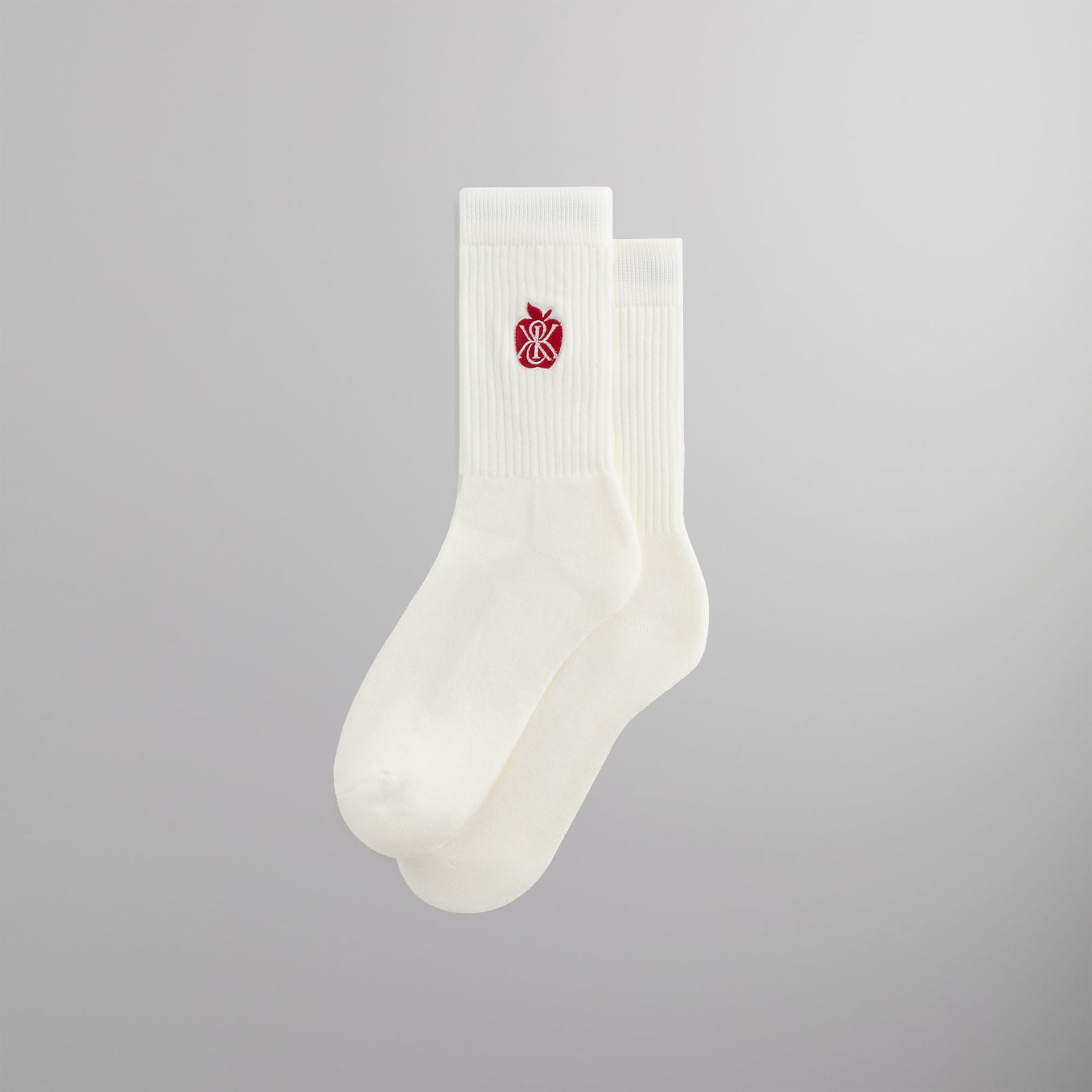 Kith Apple Crest Embroidered Socks - Silk