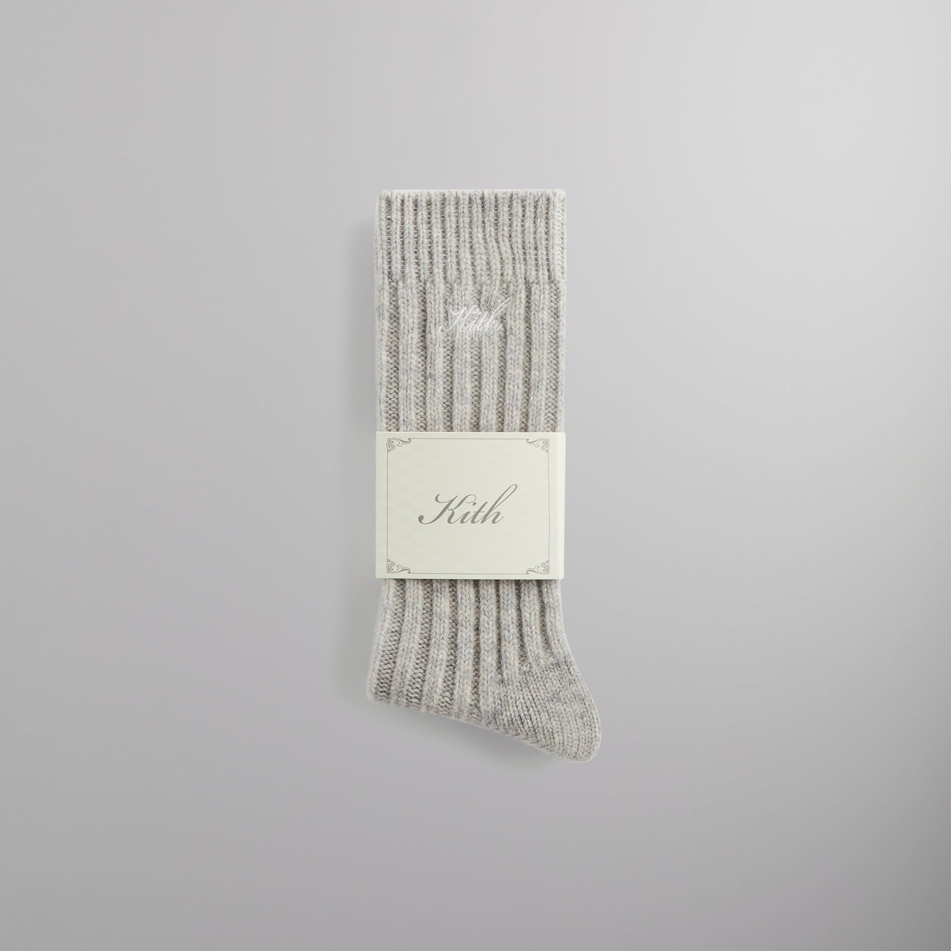 Kith Wool Socks - Light Heather Grey