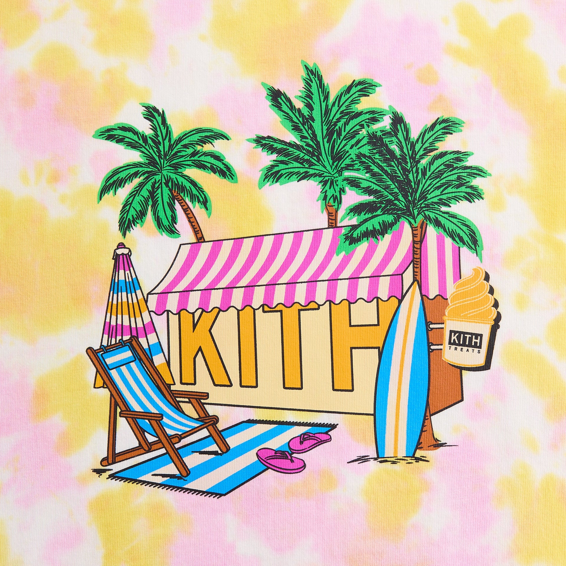 Kith Treats Tropical Destination Tee - Petal