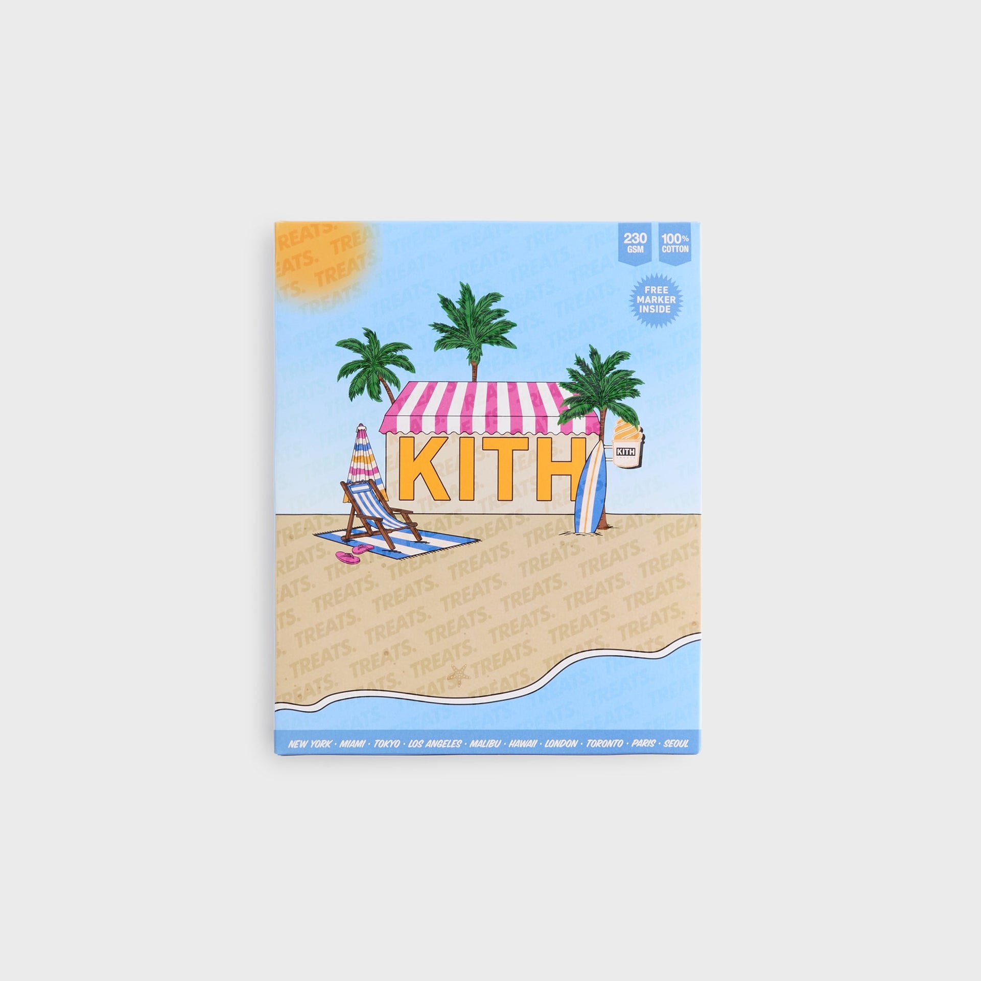Kith Treats Tropical Destination Tee - Petal