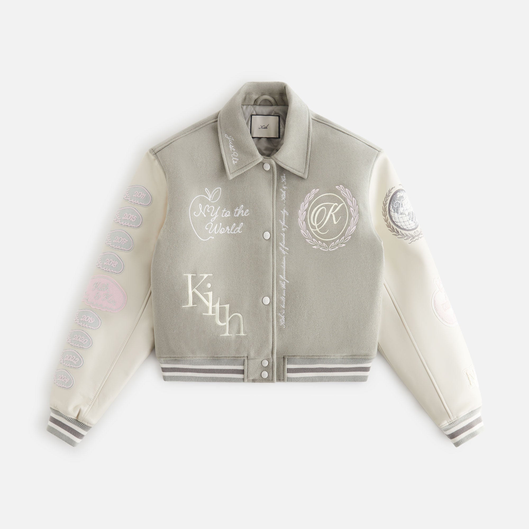 Kith Women Campbell Cropped Varsity Jacket - Culver