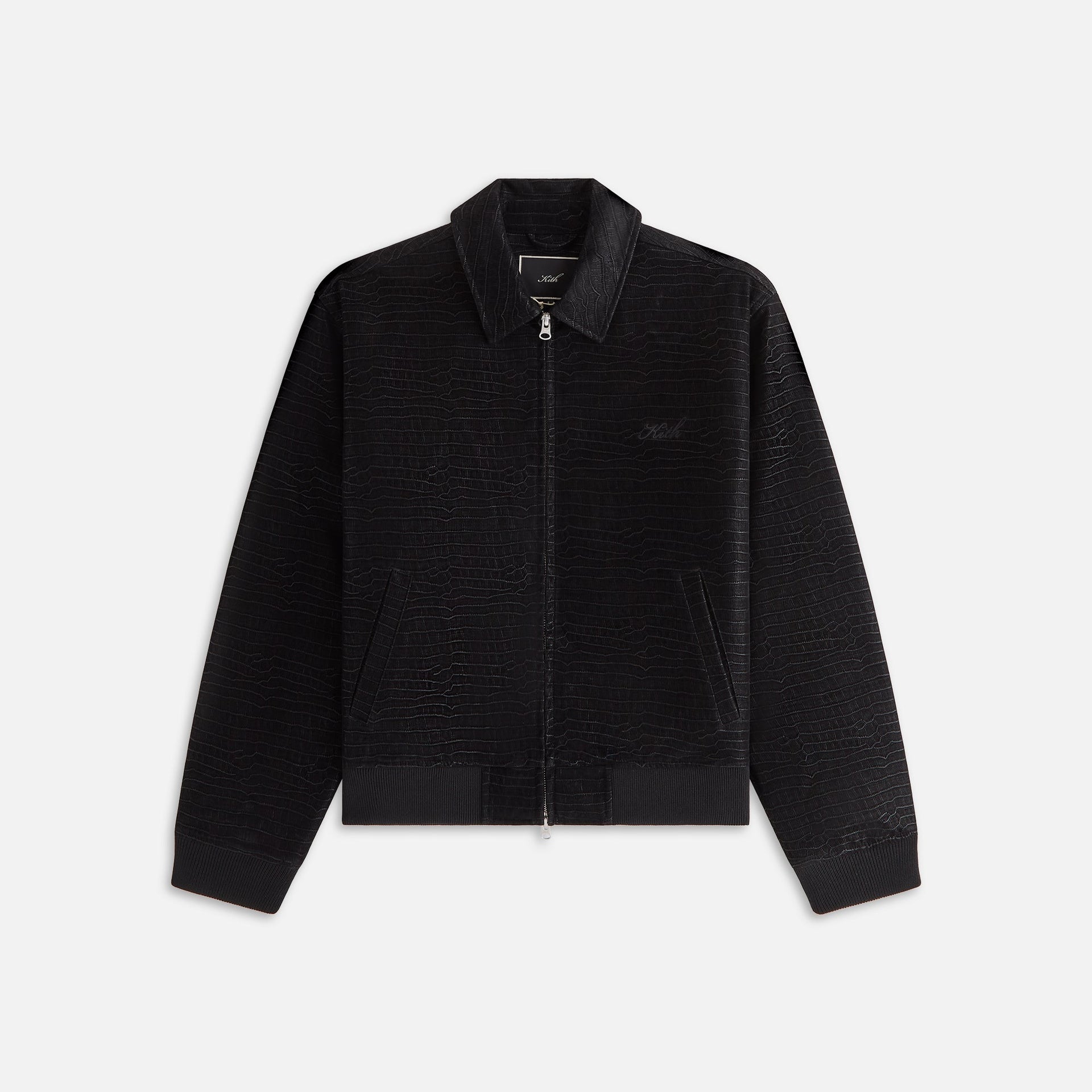 Kith Women Brisa Croc Bomber Jacket - Black