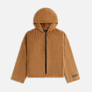 Kith Women Harlyn Hooded Fur Jacket - Millet PH