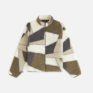 Kith Women Waverly II Patchwork Fleece Jacket - Plaster PH