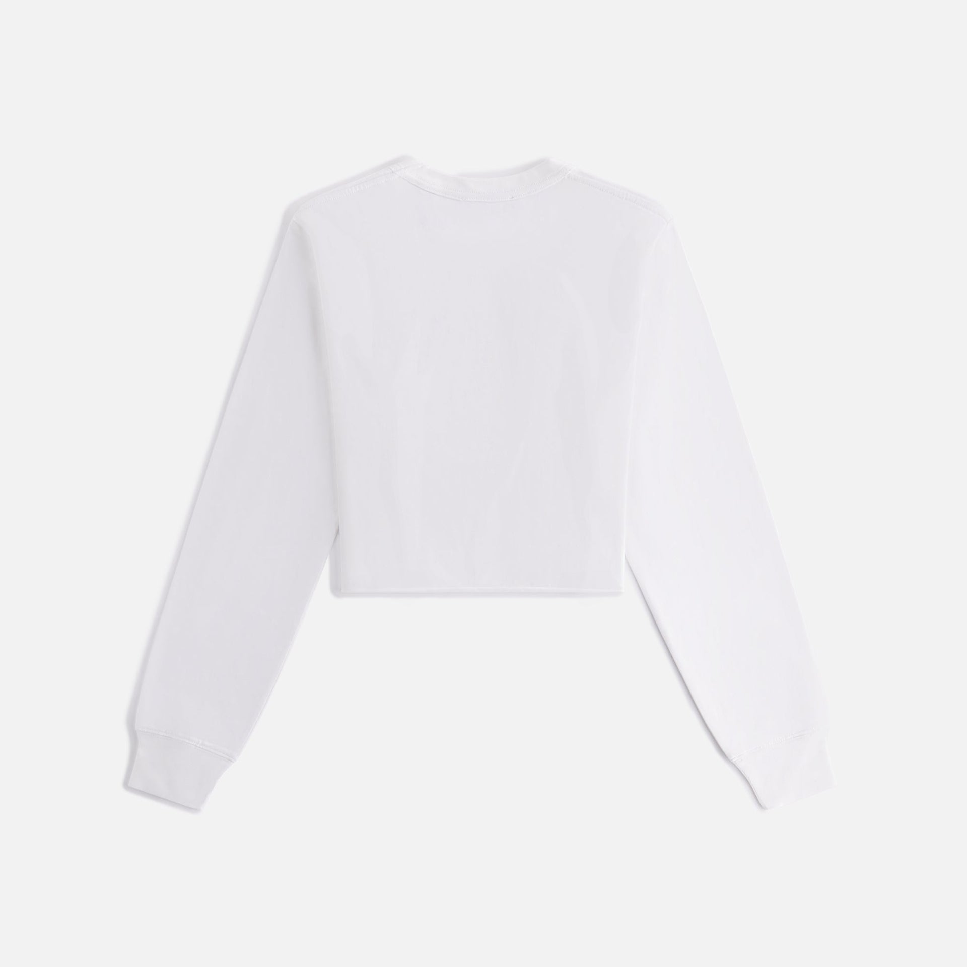 Kith Women Lucy II Cropped Long Sleeve Tee - White