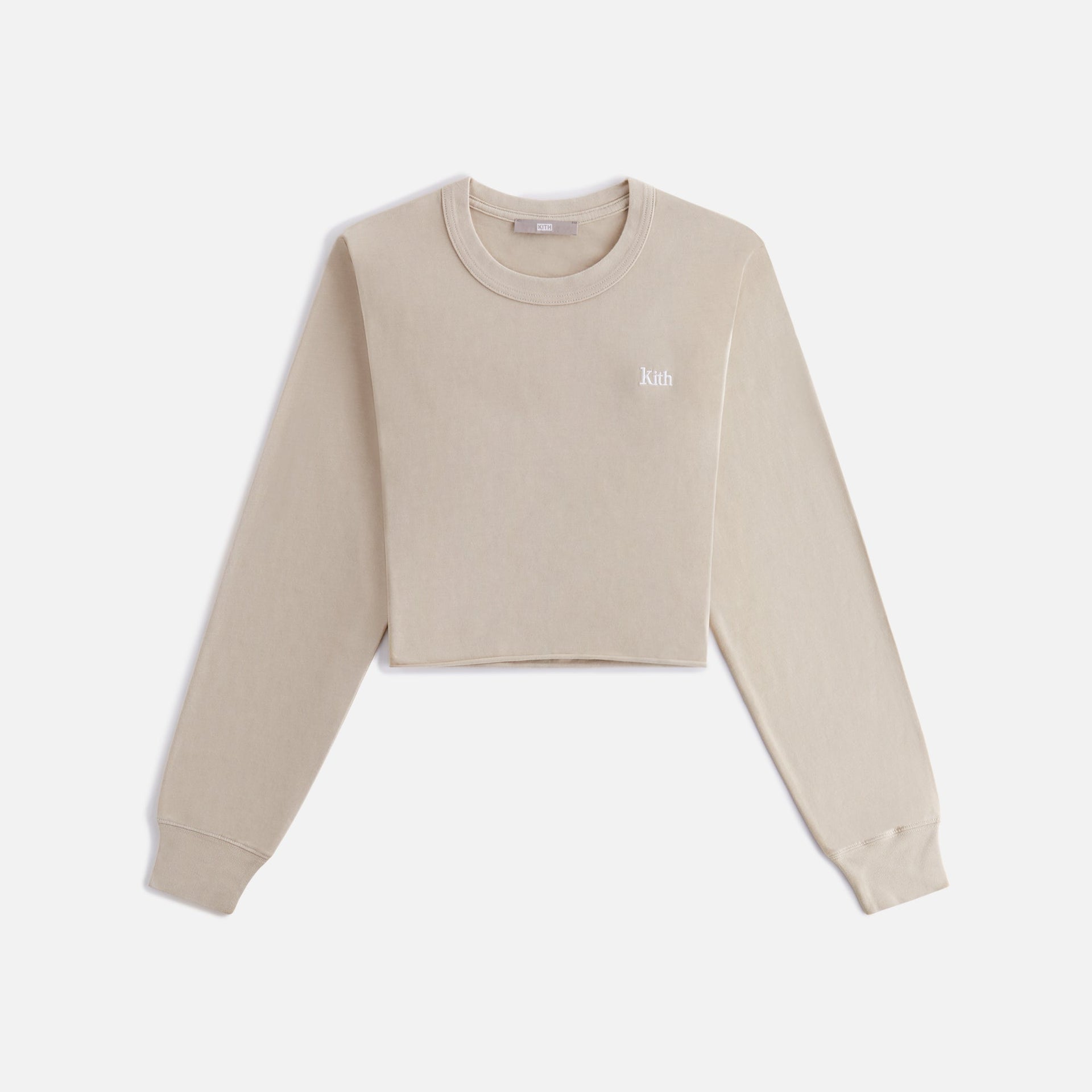 Kith Women Lucy II Cropped Long Sleeve Tee - Bare