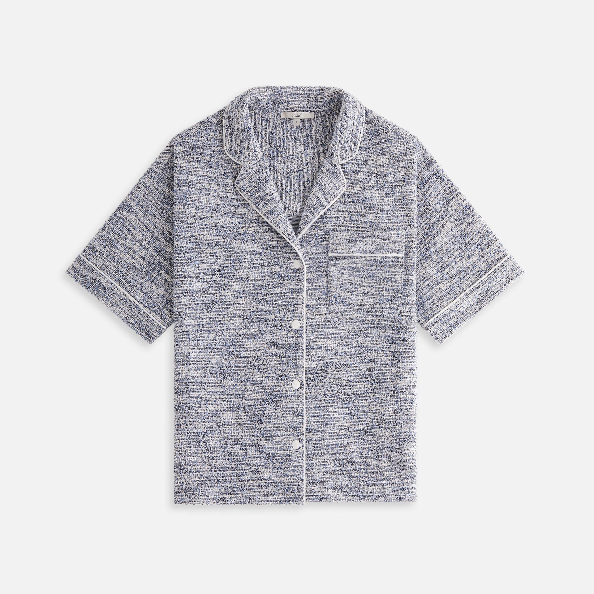 Kith Women Nera Tweed Camp Shirt - Kyanite