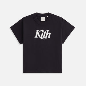 Kith Women Swash Logo Mulberry Vintage Tee - Black