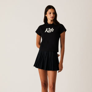 Kith Women Swash Logo Mulberry Vintage Tee - Black