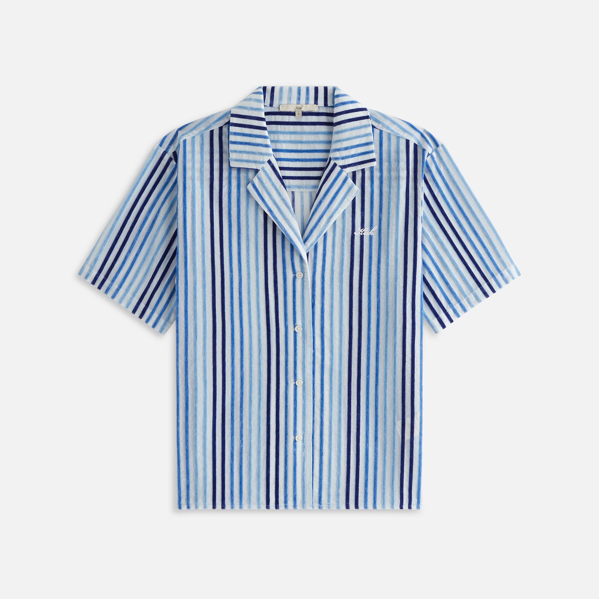 Kith Women Elena II Chenille Stripe Shirt - Cornflower