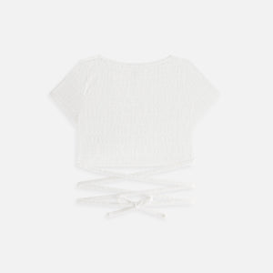 Kith Women Ailee Monogram Towel Wrap Top - White