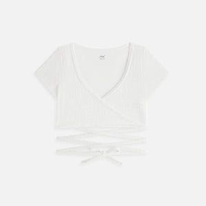 Kith Women Ailee Monogram Towel Wrap Top - White PH