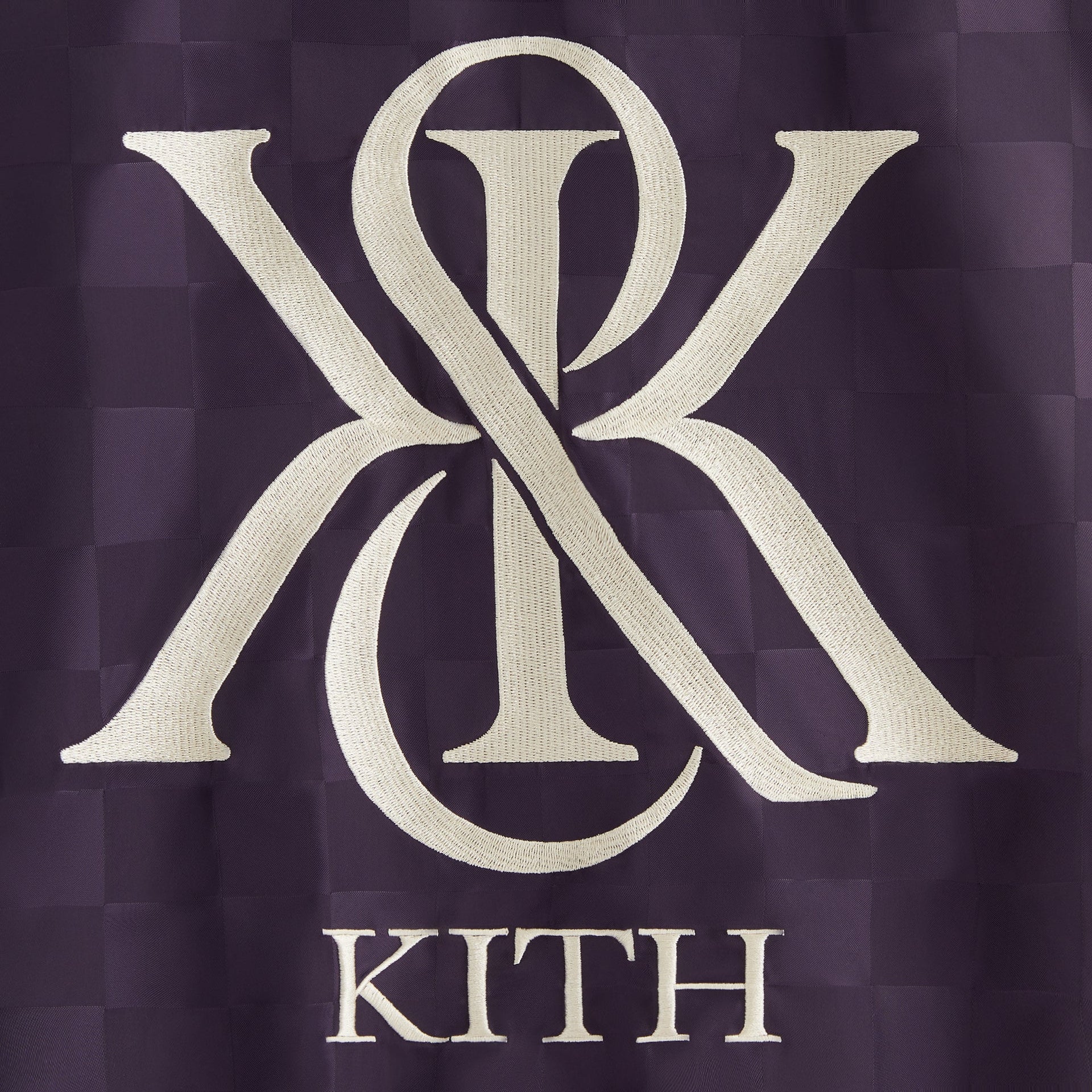 Kith Women Checkered Satin Dayton Combo Pullover - Nightshade