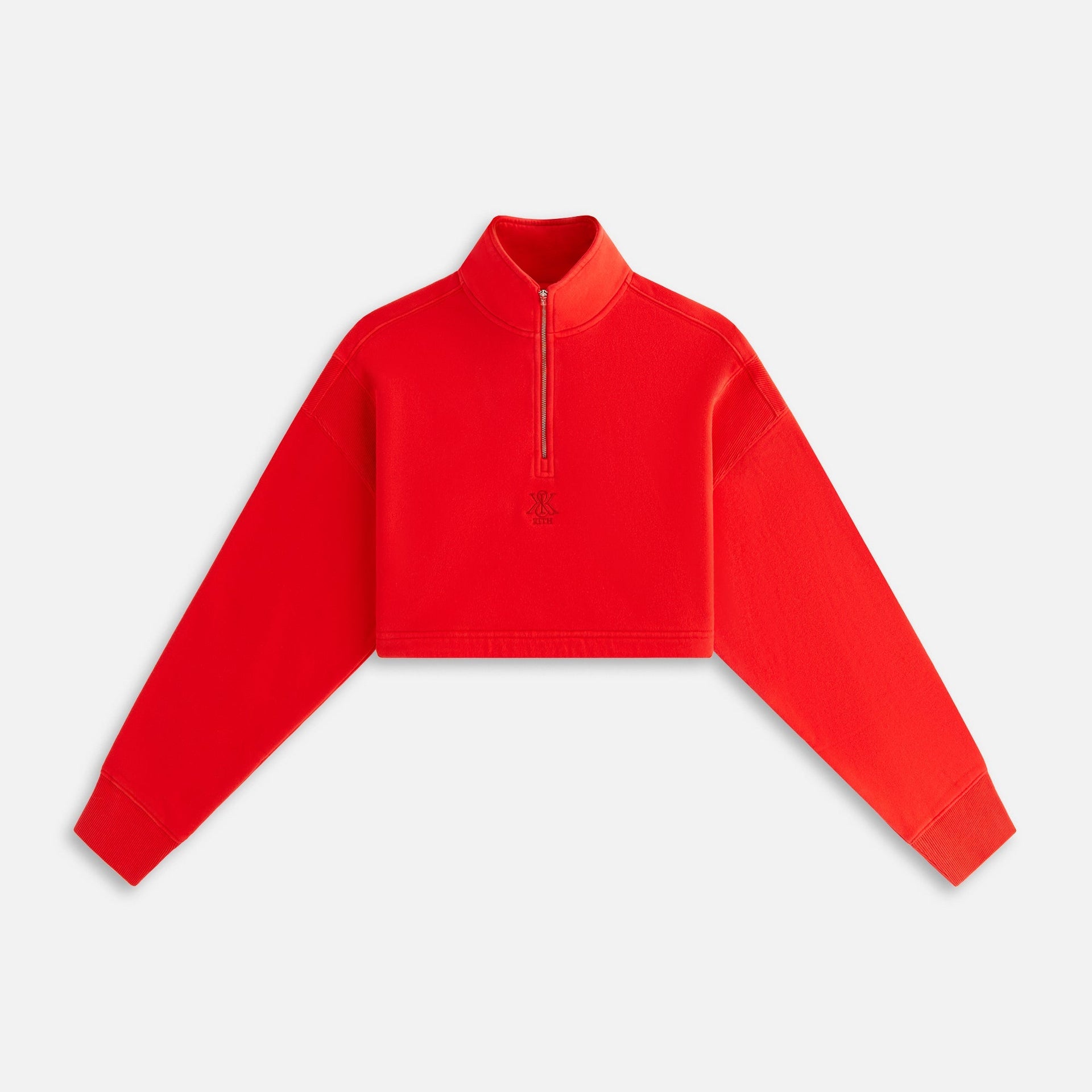 Kith Women Vesper Sueded Quarter Zip - Cinnabar PH