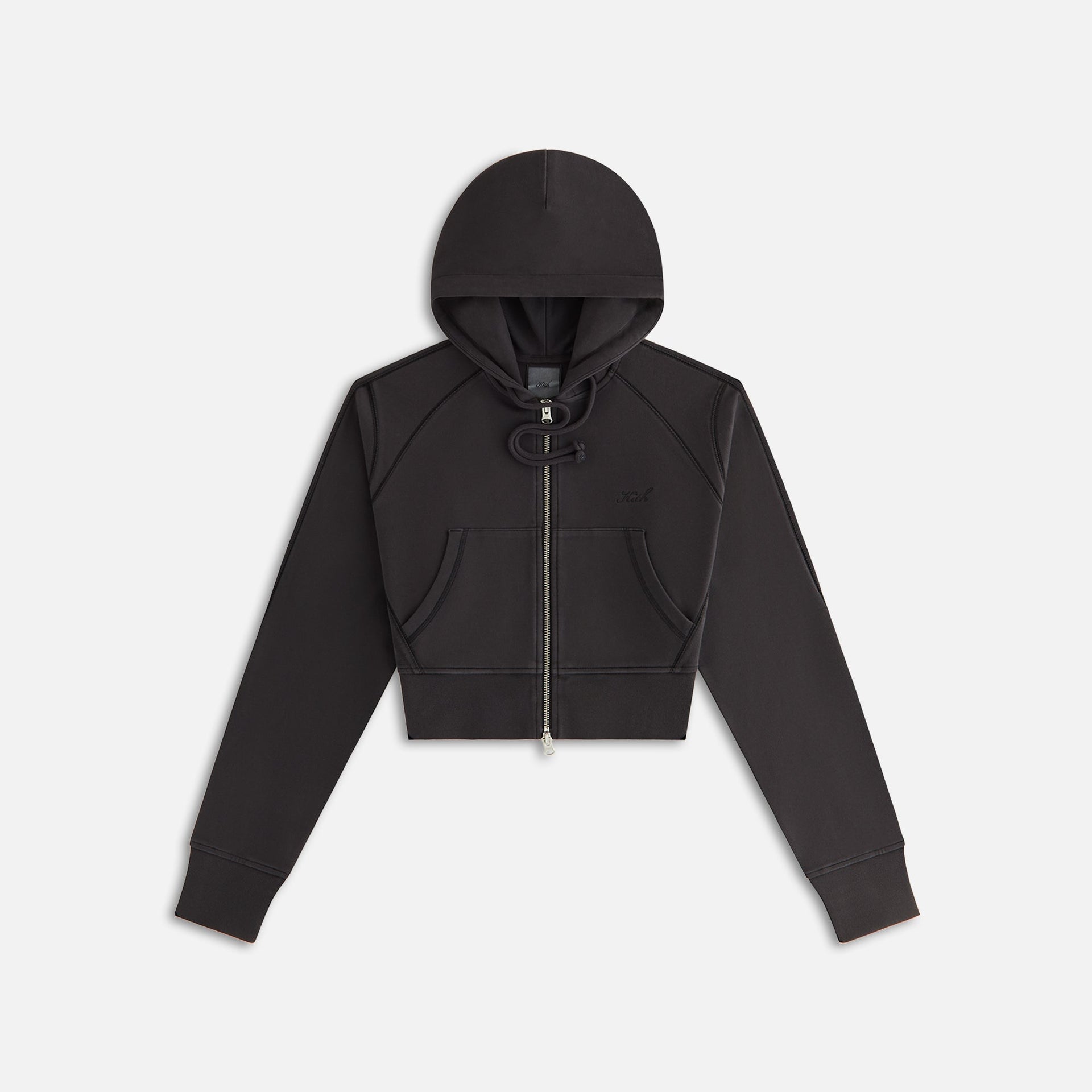 Kith Women Davin Cropped Hoodie - Black PH