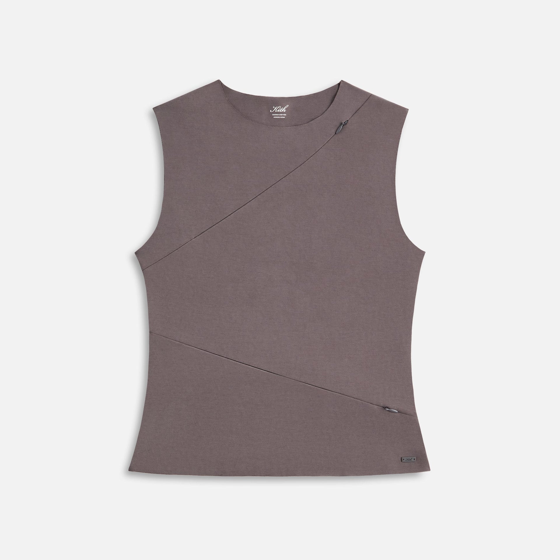 Kith Women Scarlett Zip Shell Tank - Hematite