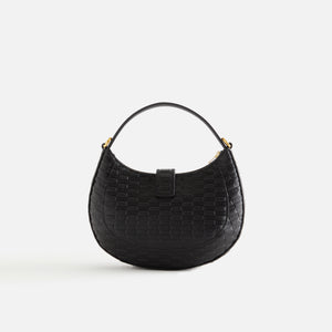 Kith Women Monogram Mini Saddle Bag - Black