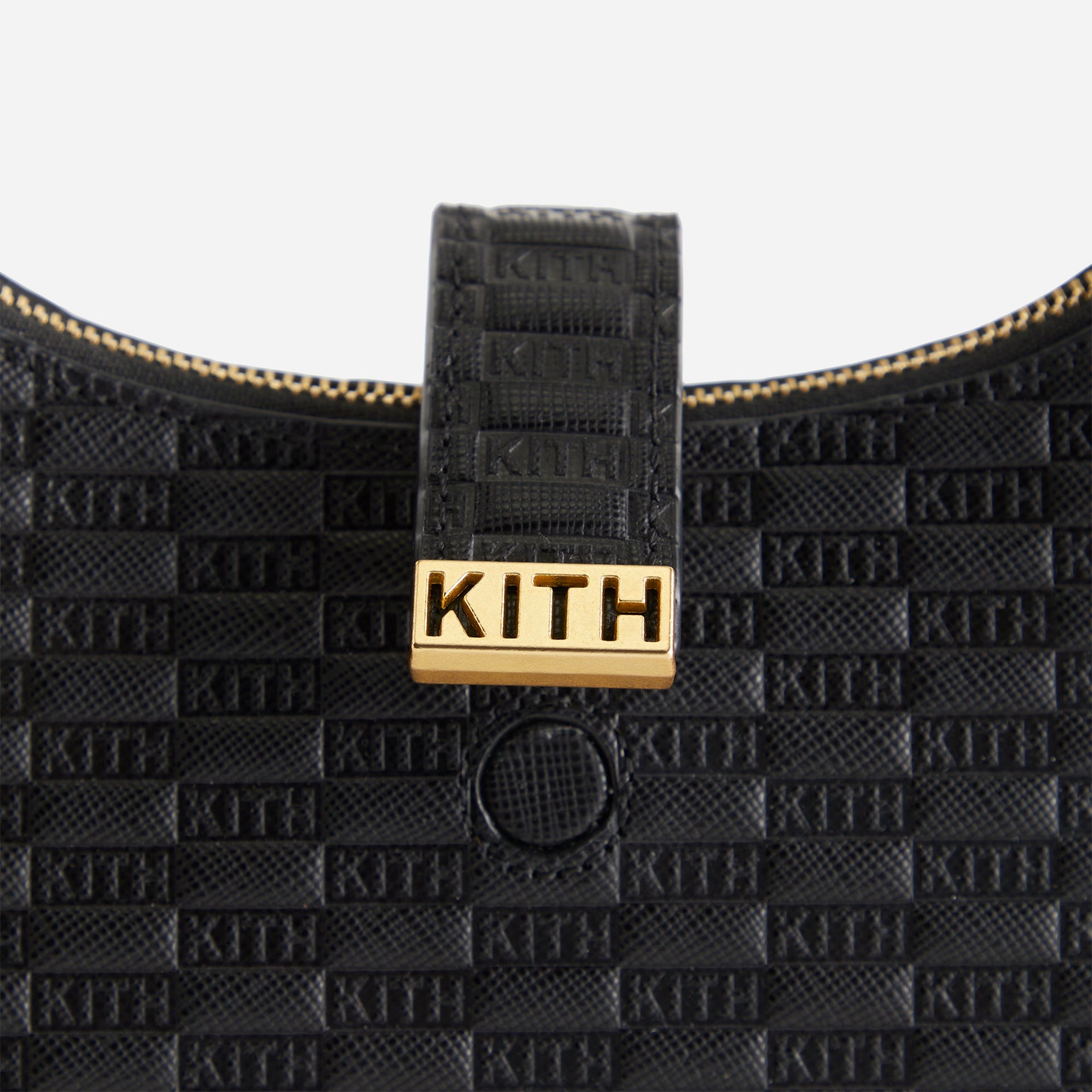 Kith Women Monogram Mini Saddle Bag - Black