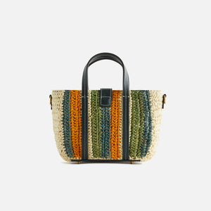 Kith Women Mini Striped Raffia Tote - Sunrise