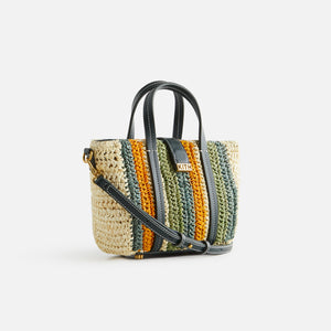 Kith Women Mini Striped Raffia Tote - Sunrise