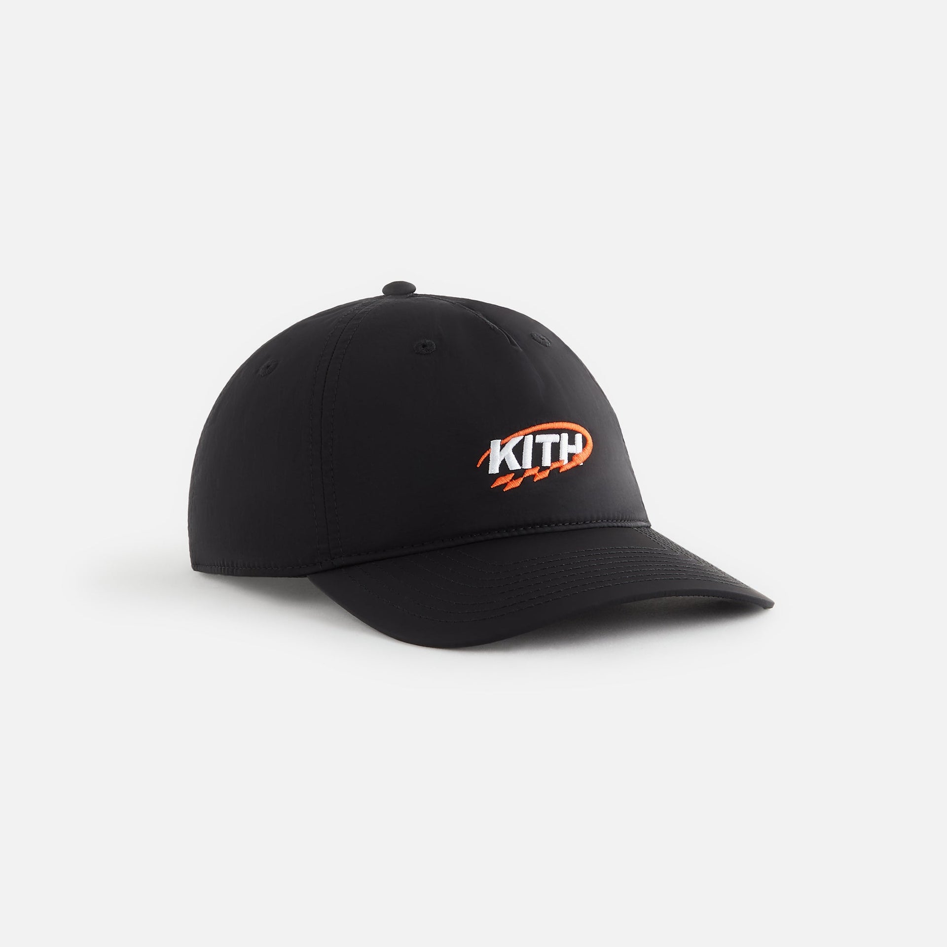 Kith Women GT Logo Nylon Low Pinch Crown Cap - Black